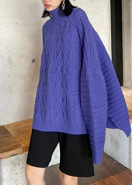 Boat Neck Women's Merino Wool Sweaters in Neutral ShadesOversized blue Sweater Blouse high neck thick casual knit sweat tops Boat Neck Women's Merino Wool Sweaters in Neutral ShadesOversized blue Sweater Blouse high neck thick casual knit sweat tops