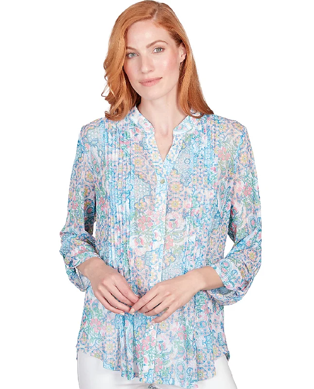cropped women cardigan to pair with high - waisted jeansRuby Road Garden Variety Paisley Knit Top cropped women cardigan to pair with high - waisted jeansRuby Road Garden Variety Paisley Knit Top