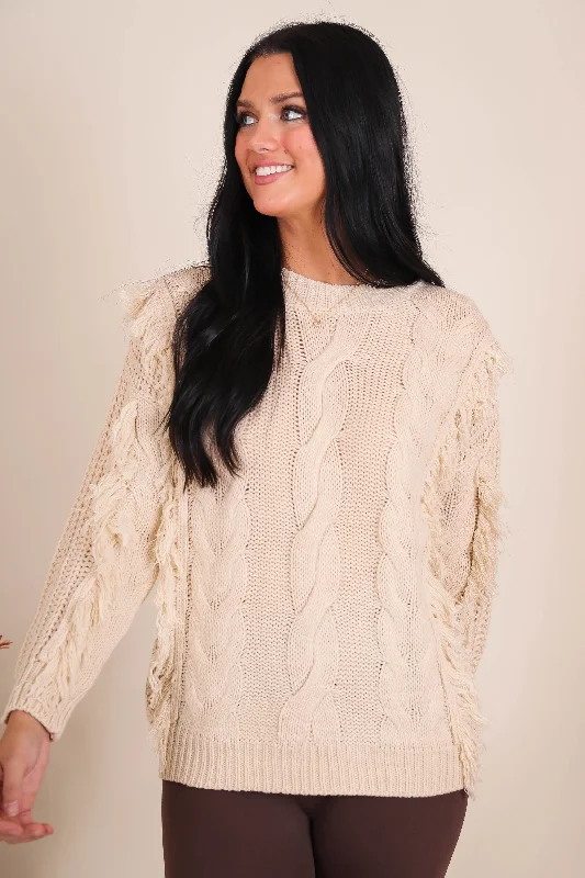 Cropped Women's Angora Blend Sweaters for a Trendy LookSipping Cocoa Sweater
