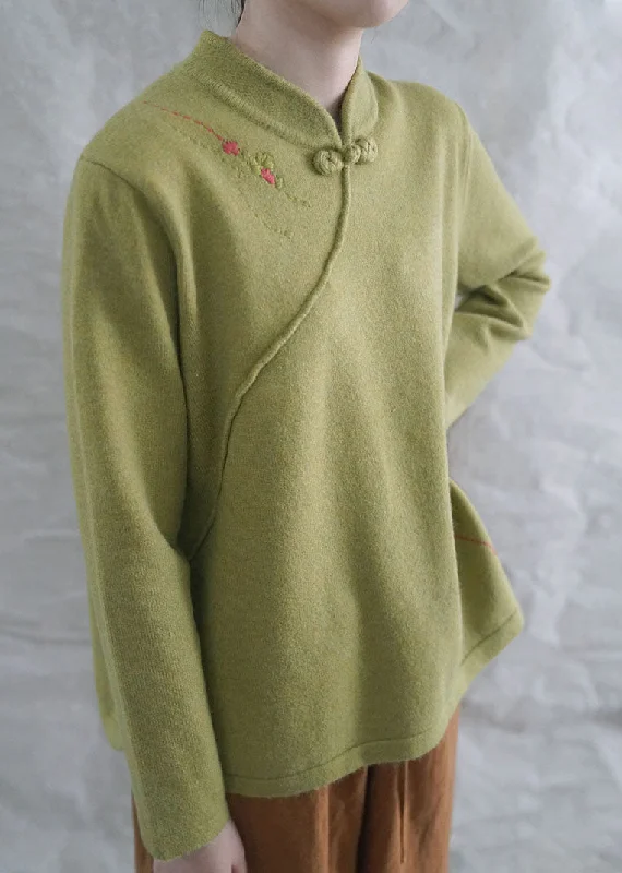 Plus Size Women's Oversized Chunky Knit SweatersStyle Yellow Casual retro Embroideried Fall Knit tops Plus Size Women's Oversized Chunky Knit SweatersStyle Yellow Casual retro Embroideried Fall Knit tops