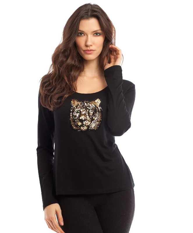 Plus Size Women's Belted Cable Knit SweatersTaylor Long Sleeve Top