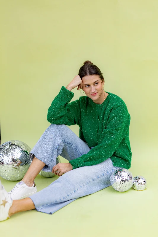 button down women cardigan with vintage buttonsThe Mistletoe Cardigan