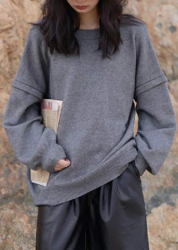 Open - Front Women's Cardigan - Style Mohair SweatersVintage gray sweaters oversized o neck Cinched Sweater Blouse Open - Front Women's Cardigan - Style Mohair SweatersVintage gray sweaters oversized o neck Cinched Sweater Blouse