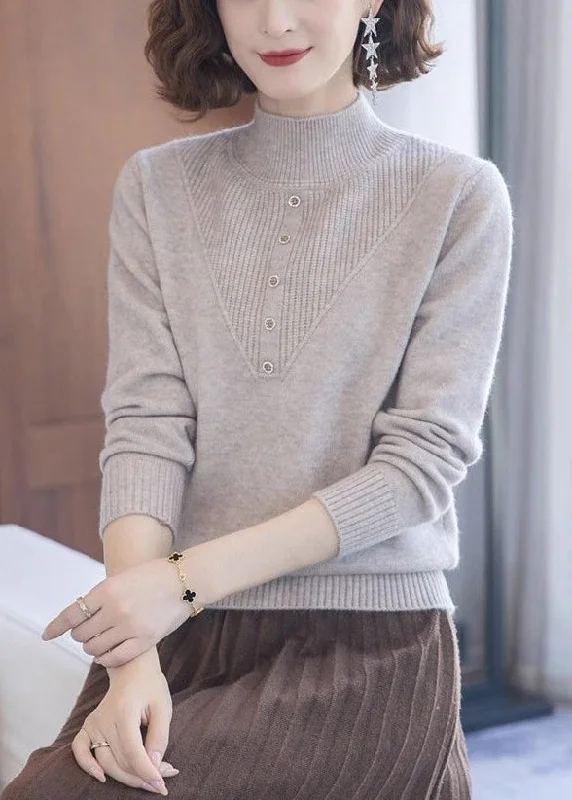 Plus Size Women's Sequined Sweaters for Special OccasionsWomen Beige Turtleneck Solid Wool Knit Tops Long Sleeve Plus Size Women's Sequined Sweaters for Special OccasionsWomen Beige Turtleneck Solid Wool Knit Tops Long Sleeve