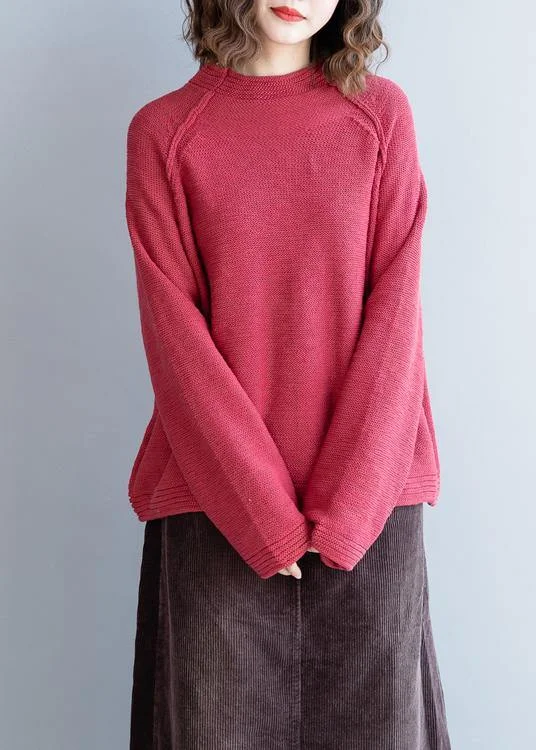 Plus Size Women's Belted Cable Knit SweatersWomen red knitted pullover o neck Button Down oversized knitwear Plus Size Women's Belted Cable Knit SweatersWomen red knitted pullover o neck Button Down oversized knitwear