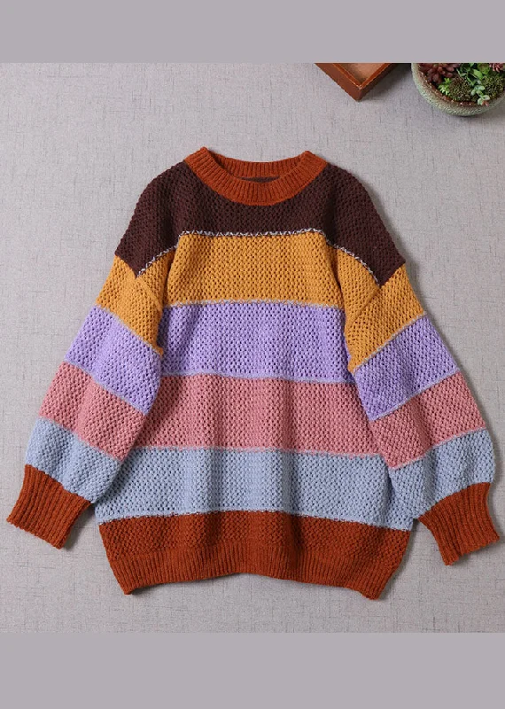 Boat Neck Women's Merino Wool Sweaters in Neutral ShadesWomen Yellow O-Neck Striped Knit Pullover Spring Boat Neck Women's Merino Wool Sweaters in Neutral ShadesWomen Yellow O-Neck Striped Knit Pullover Spring
