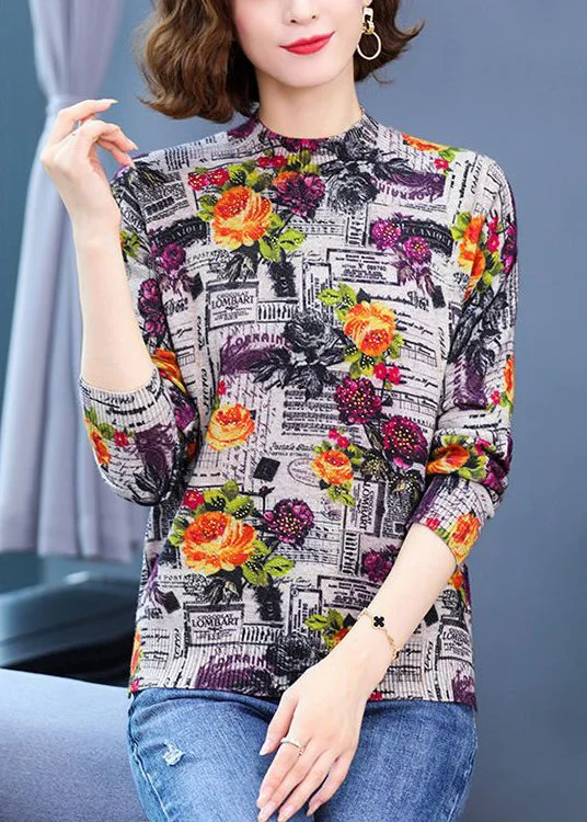 Hooded Women's Fleece - Lined Sweaters for WinterWomen Yellow Print Patchwork Cotton Knit Top Spring Hooded Women's Fleece - Lined Sweaters for WinterWomen Yellow Print Patchwork Cotton Knit Top Spring