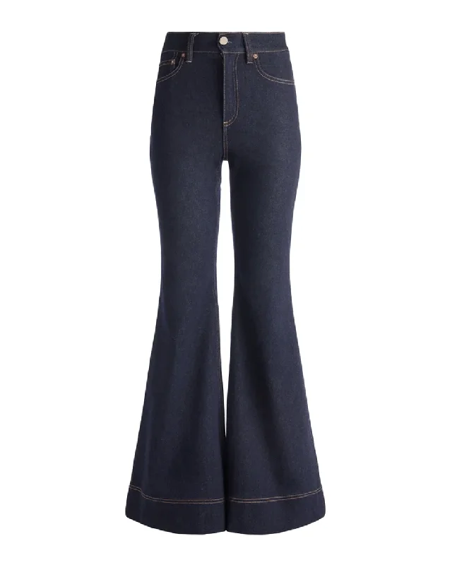 Cargo women jeans with multiple pockets for added functionalitySB High Rise Bell Bottom Jeans in Dark Rinse Cargo women jeans with multiple pockets for added functionalitySB High Rise Bell Bottom Jeans in Dark Rinse