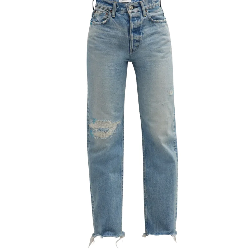 Ripped women jeans for a rebellious and fashion - forward styleBrighton Wide Straight Ripped women jeans for a rebellious and fashion - forward styleBrighton Wide Straight
