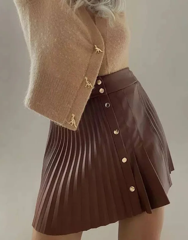 High - waisted women jeans for a flattering silhouetteHigh Waisted PU Leather Mini Skirt High - waisted women jeans for a flattering silhouetteHigh Waisted PU Leather Mini Skirt