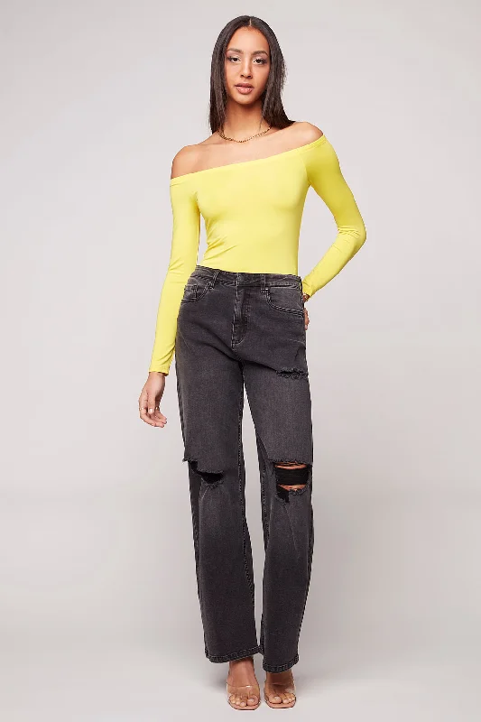 High - rise flare women jeans for a 70s - inspired lookJANIS - Wide Leg Pants - Vintage Black High - rise flare women jeans for a 70s - inspired lookJANIS - Wide Leg Pants - Vintage Black