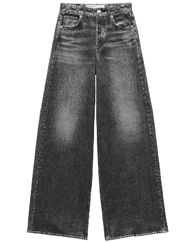 Distressed women jeans for a trendy and edgy lookMiramar Sofie Wide Leg Pant in Washed Black Distressed women jeans for a trendy and edgy lookMiramar Sofie Wide Leg Pant in Washed Black