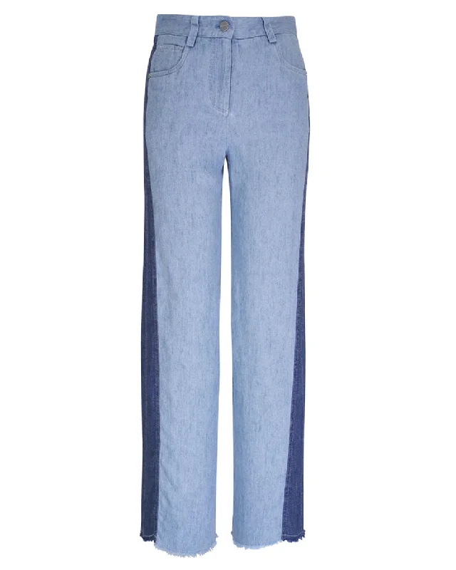 Stretch women jeans for enhanced mobility and comfortLight/Medium Indigo Puddle Pant Stretch women jeans for enhanced mobility and comfortLight/Medium Indigo Puddle Pant