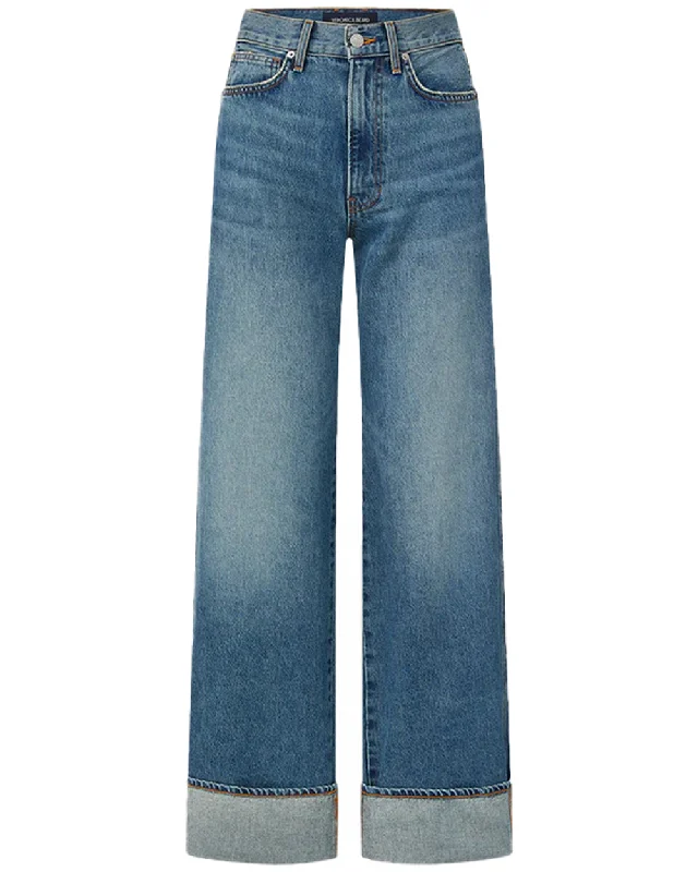 Dark - wash women jeans for a sophisticated and slimming effectHigh Rise Taylor Wide Leg Jean in Rebel Stone Dark - wash women jeans for a sophisticated and slimming effectHigh Rise Taylor Wide Leg Jean in Rebel Stone