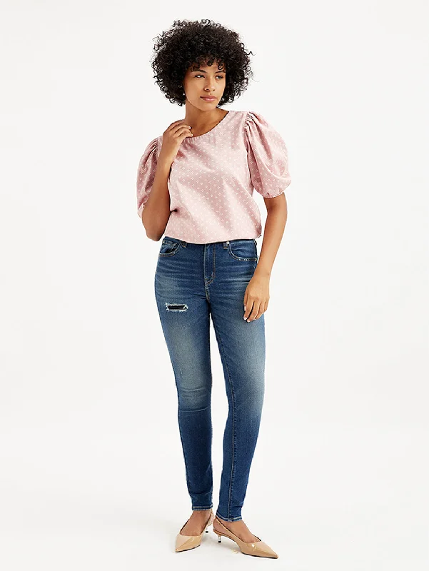 Light - wash women jeans for a fresh and summery appearanceWomen's High Rise 721 Skinny Blue Jeans Light - wash women jeans for a fresh and summery appearanceWomen's High Rise 721 Skinny Blue Jeans