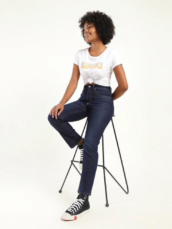 Acid - wash women jeans with a retro finishWomen's High Rise 724 Slim Straight Fit Jeans Acid - wash women jeans with a retro finishWomen's High Rise 724 Slim Straight Fit Jeans