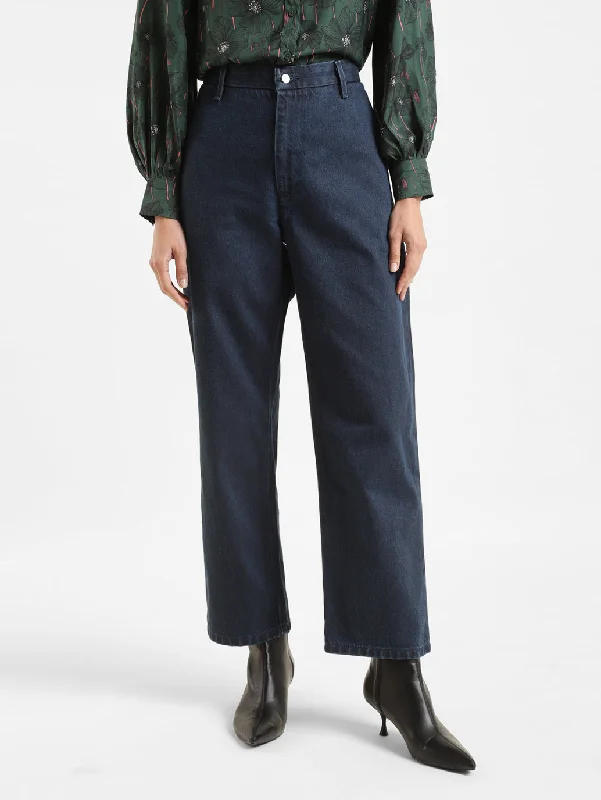 Button - fly women jeans with a traditional touchWomen's High Rise 94's Loose Straight Fit Jeans Button - fly women jeans with a traditional touchWomen's High Rise 94's Loose Straight Fit Jeans