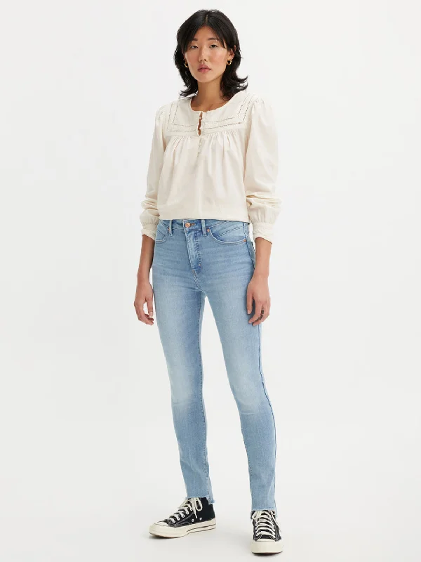 Straight - leg women jeans with a classic and timeless appealWomen's High Rise Revel Shaping Skinny Light Blue Jeans Straight - leg women jeans with a classic and timeless appealWomen's High Rise Revel Shaping Skinny Light Blue Jeans