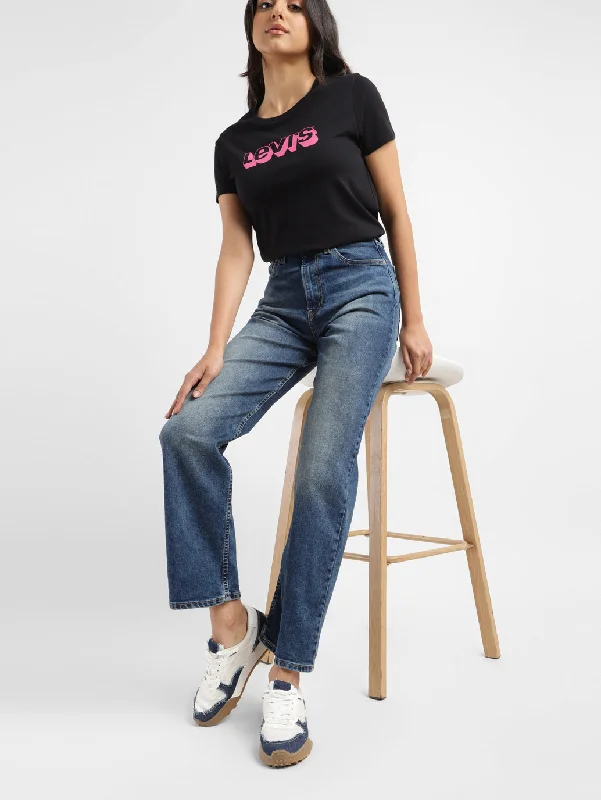 Ripped women jeans for a rebellious and fashion - forward styleWomen's High Rise Ribcage Straight Fit Jeans Ripped women jeans for a rebellious and fashion - forward styleWomen's High Rise Ribcage Straight Fit Jeans