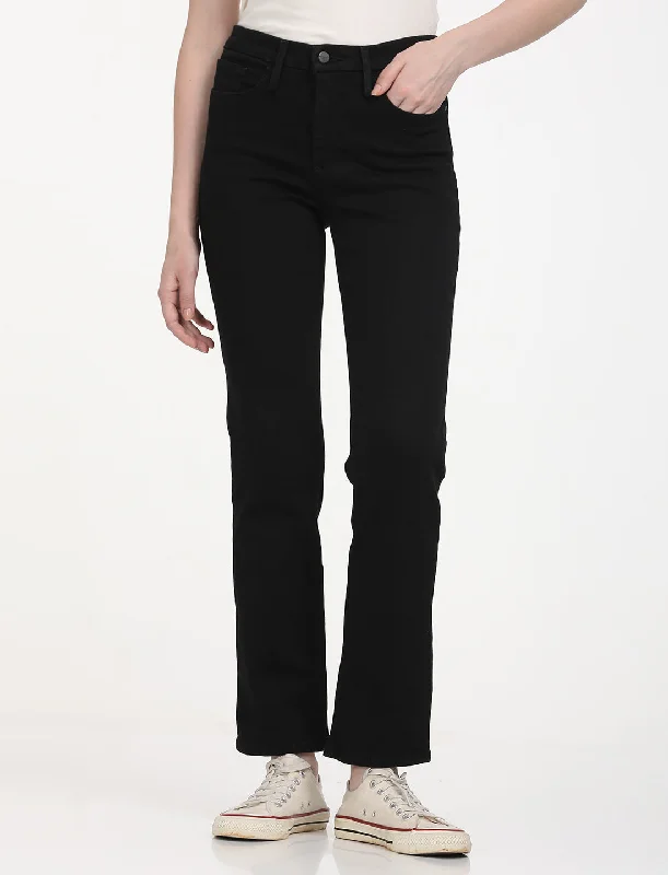 Ripped women jeans for a rebellious and fashion - forward styleWomen's Mid Rise 314 Black Jeans Ripped women jeans for a rebellious and fashion - forward styleWomen's Mid Rise 314 Black Jeans