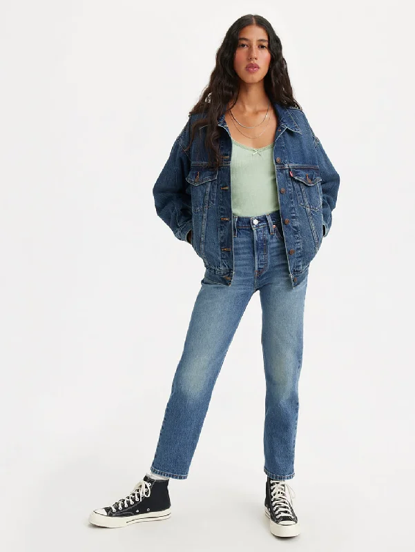 Colored women jeans in vibrant hues like red and yellowWomen's Mid Rise 501 Crop Regular Fit Button Fly Jeans Colored women jeans in vibrant hues like red and yellowWomen's Mid Rise 501 Crop Regular Fit Button Fly Jeans