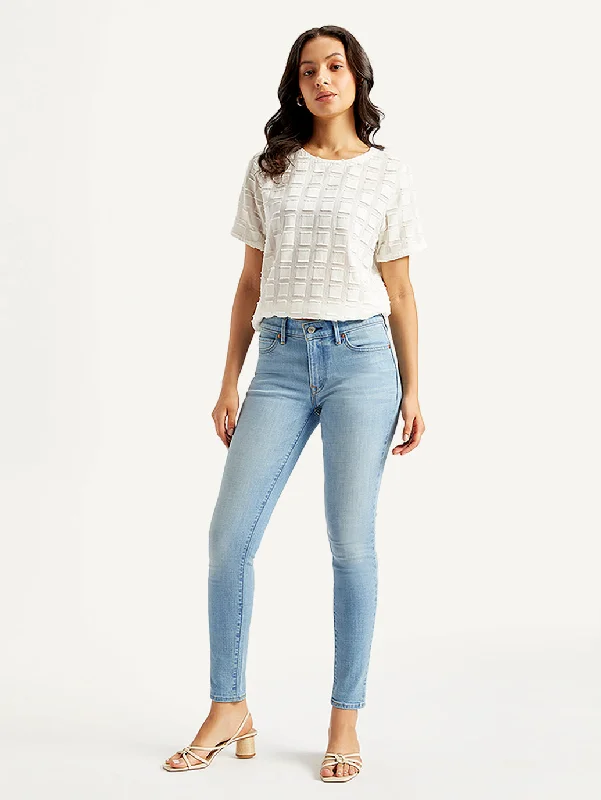 High - waisted women jeans for a flattering silhouetteWomen's Mid Rise 711 Skinny Light Blue Jeans High - waisted women jeans for a flattering silhouetteWomen's Mid Rise 711 Skinny Light Blue Jeans