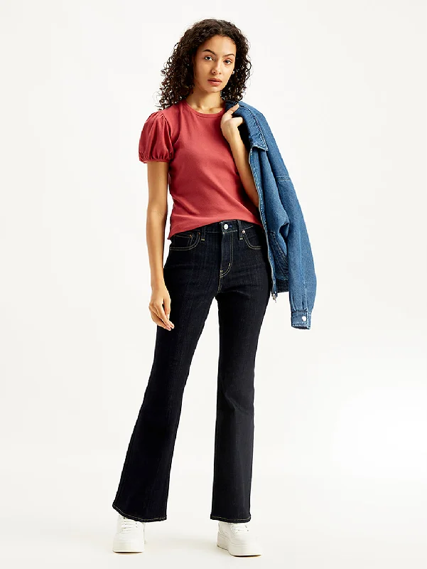 High - waisted women jeans for a flattering silhouetteWomen's Mid Rise 726 Flared Fit Navy Jeans High - waisted women jeans for a flattering silhouetteWomen's Mid Rise 726 Flared Fit Navy Jeans