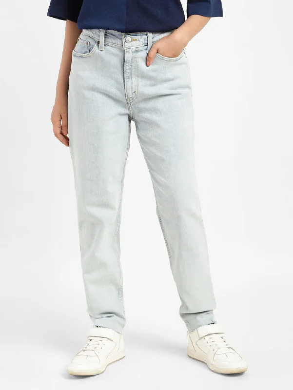 Colored women jeans in vibrant hues like red and yellowWomen's Straight Fit Jeans