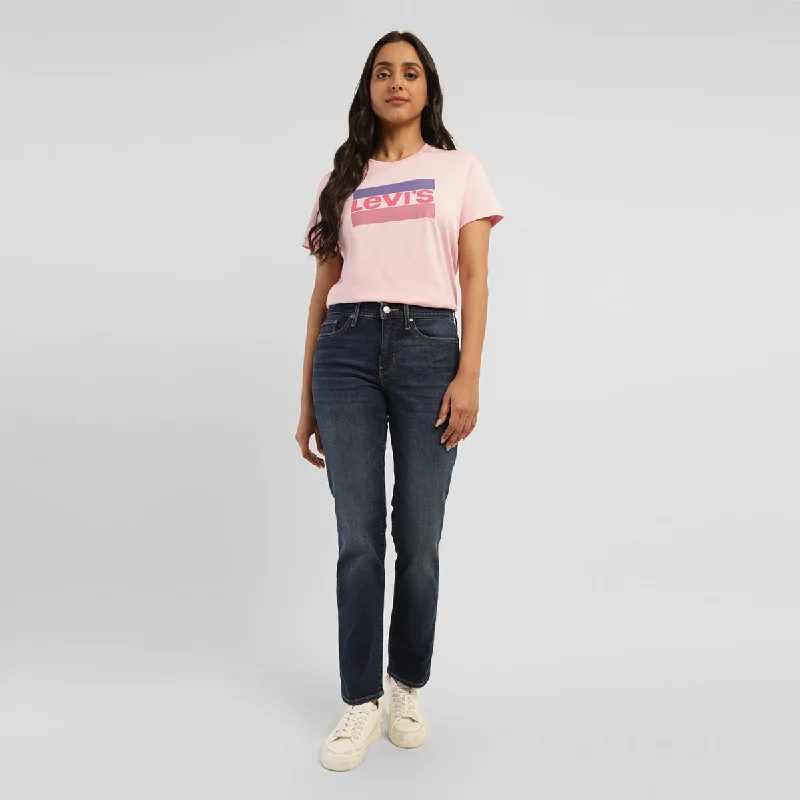 Distressed women jeans for a trendy and edgy lookWomen's Mid Rise Rise 314 Straight Fit Jeans Distressed women jeans for a trendy and edgy lookWomen's Mid Rise Rise 314 Straight Fit Jeans
