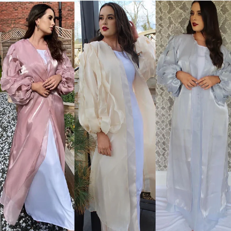 Printed Abstract Women Dress for a Modern and Artistic AppealBubble Temperament Commute Petal Sleeve Cardigan Summer Elegant Dress Printed Abstract Women Dress for a Modern and Artistic AppealBubble Temperament Commute Petal Sleeve Cardigan Summer Elegant Dress