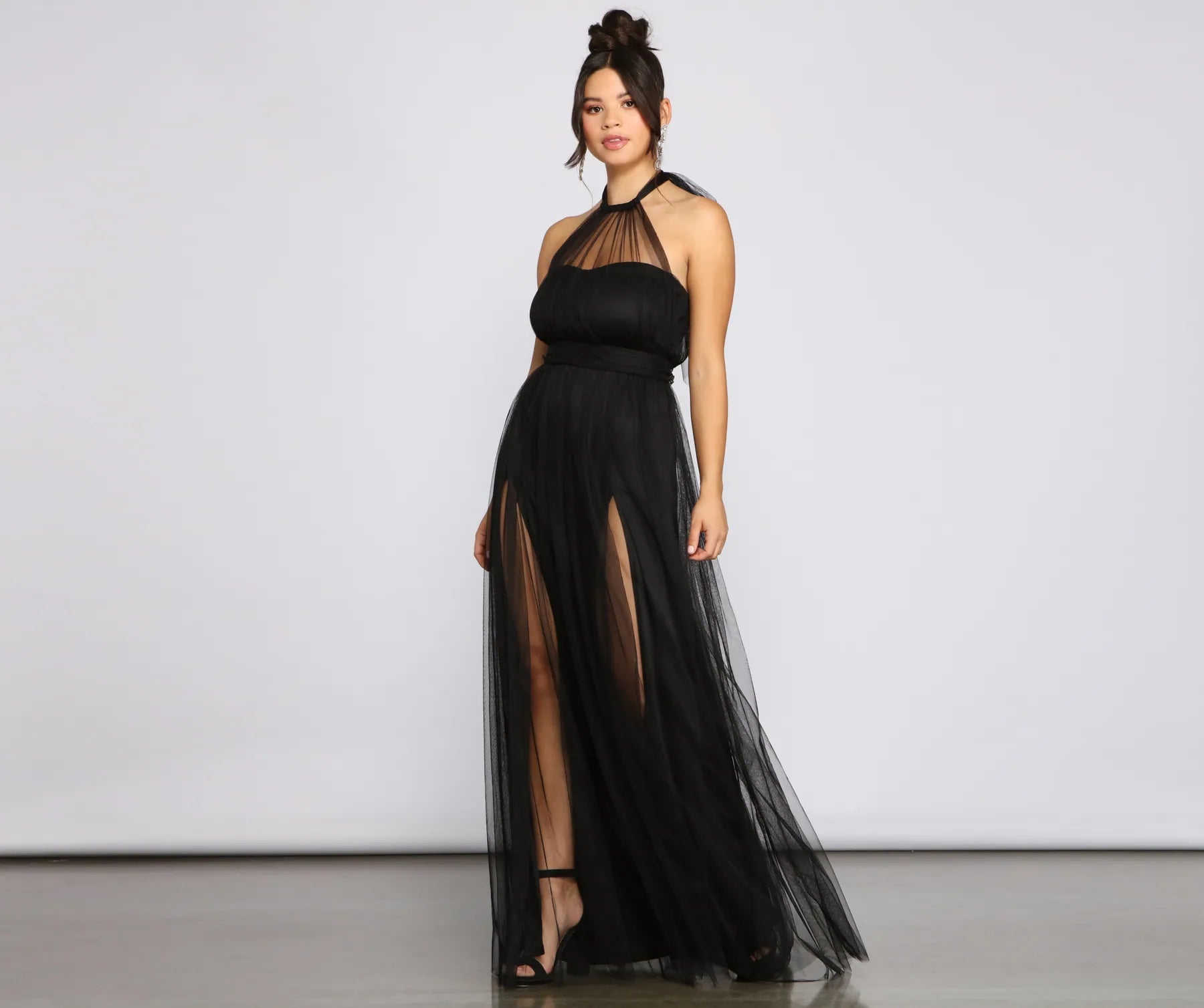 Off - the - Shoulder Women Dress for a Romantic and Feminine LookCharlie Formal Double Slit A-Line Dress Off - the - Shoulder Women Dress for a Romantic and Feminine LookCharlie Formal Double Slit A-Line Dress