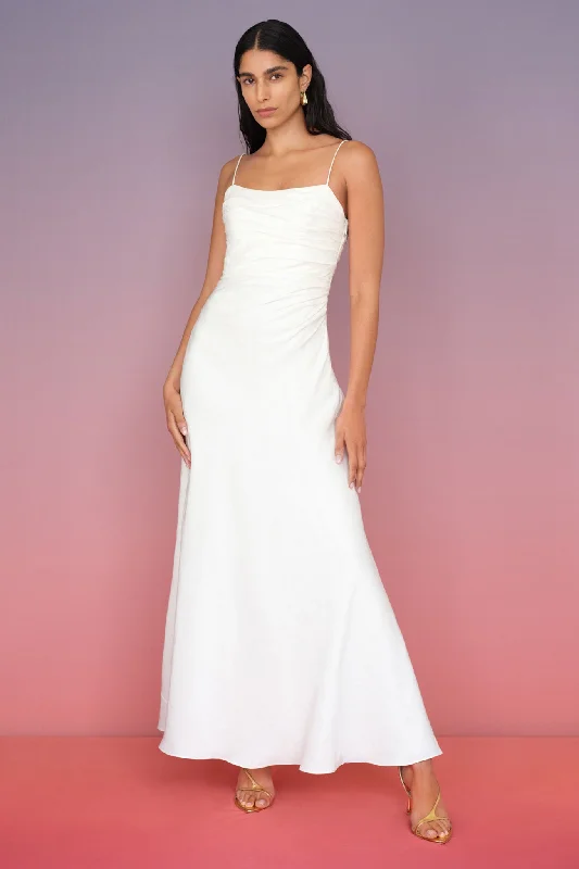 Empire Waist Women Dress to Accentuate the Bust and Conceal the WaistClarice Draped Maxi Dress Empire Waist Women Dress to Accentuate the Bust and Conceal the WaistClarice Draped Maxi Dress