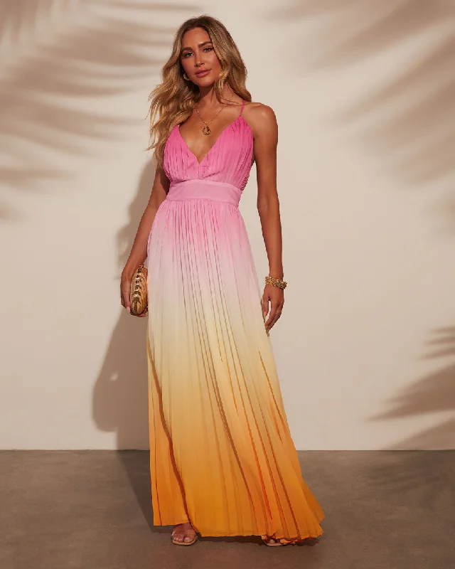 Empire Waist Women Dress to Accentuate the Bust and Conceal the WaistCora Ombre Maxi Dress Empire Waist Women Dress to Accentuate the Bust and Conceal the WaistCora Ombre Maxi Dress