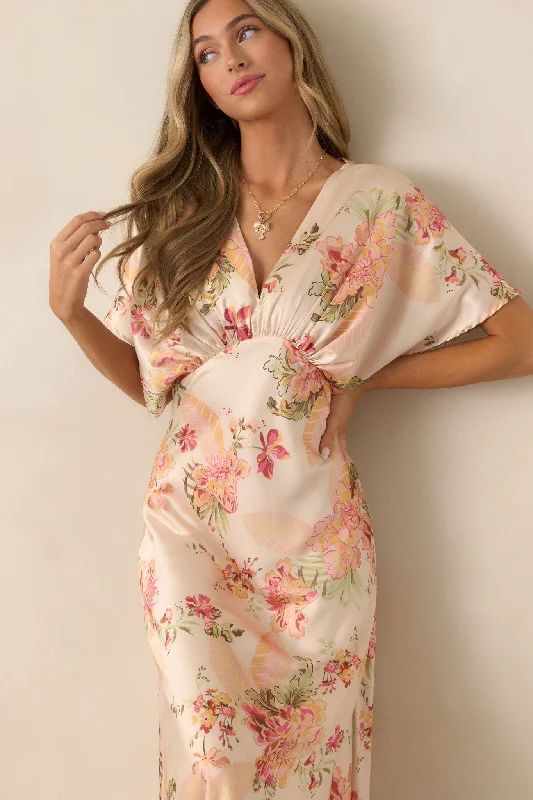Maxi Women Dress with Floral Print for a Bohemian VibeFrames Of Bliss Beige Floral Maxi Dress Maxi Women Dress with Floral Print for a Bohemian VibeFrames Of Bliss Beige Floral Maxi Dress