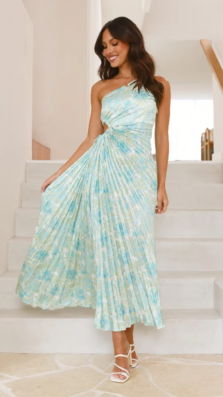 Laken Maxi Dress - Green Floral