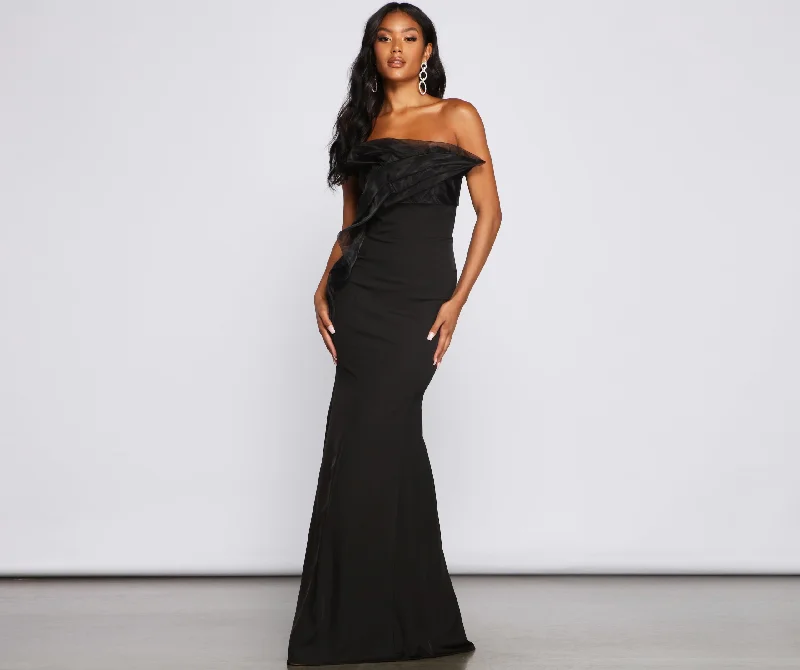 Halter Neck Women Dress to Show Off the Shoulders and NecklineMilena Formal Off The Shoulder Mermaid Dress Halter Neck Women Dress to Show Off the Shoulders and NecklineMilena Formal Off The Shoulder Mermaid Dress