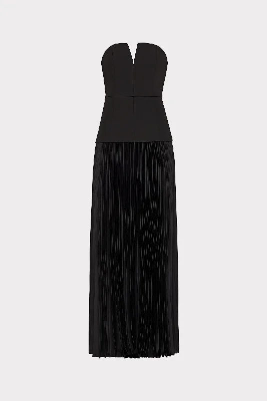 Pleated Women Dress with a Timeless and Elegant TextureNovalee Strapless Pleated Maxi Dress Pleated Women Dress with a Timeless and Elegant TextureNovalee Strapless Pleated Maxi Dress