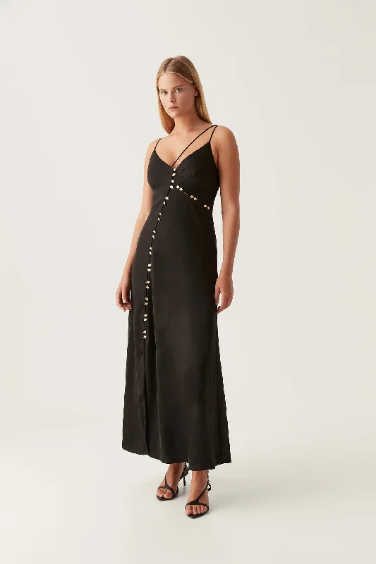 Long - Sleeve Women Dress in Velvet for a Luxurious Winter LookRiddle Button Down Maxi Dress Long - Sleeve Women Dress in Velvet for a Luxurious Winter LookRiddle Button Down Maxi Dress