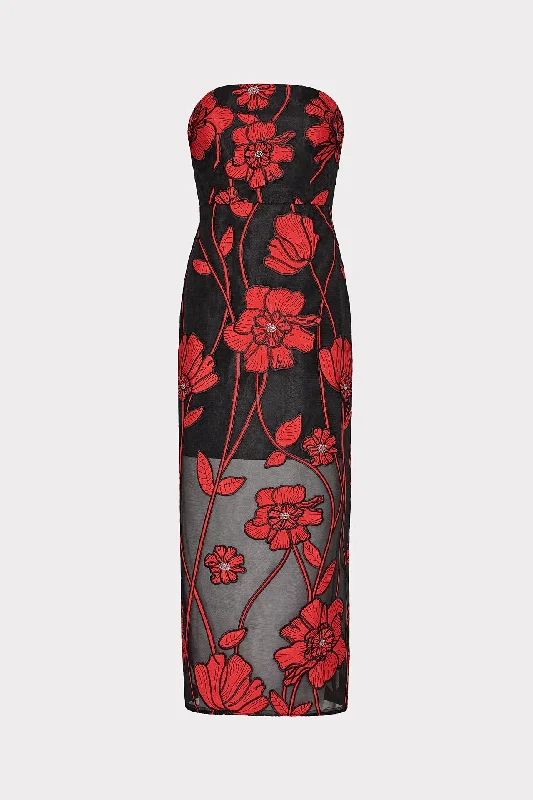 Maxi Women Dress with Floral Print for a Bohemian VibeShiloh Grand Fleur Embroidered Dress Maxi Women Dress with Floral Print for a Bohemian VibeShiloh Grand Fleur Embroidered Dress