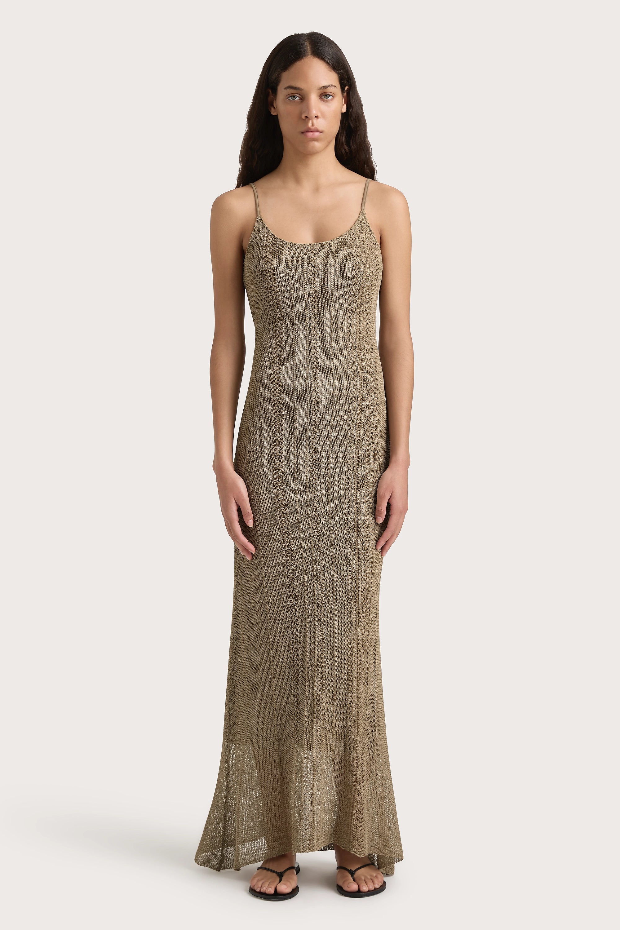 Wrap - Style Women Dress with Adjustable Fit for All Body TypesTreillis Maxi Dress Khaki Wrap - Style Women Dress with Adjustable Fit for All Body TypesTreillis Maxi Dress Khaki