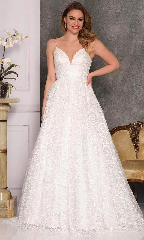 Lace - Embellished Women Dress for an Elegant and Sophisticated AppearanceDave & Johnny Bridal A10490 - Sleeveless Empire Bridal Gown Lace - Embellished Women Dress for an Elegant and Sophisticated AppearanceDave & Johnny Bridal A10490 - Sleeveless Empire Bridal Gown