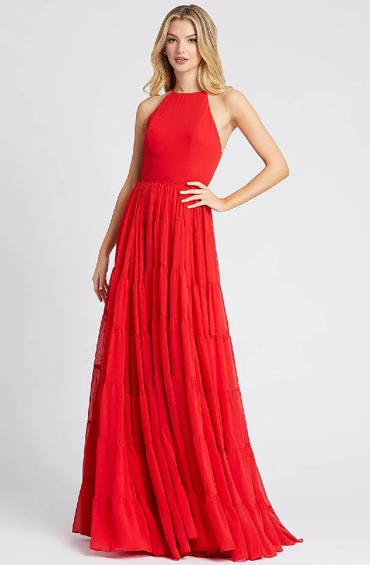 Lace - Embellished Women Dress for an Elegant and Sophisticated AppearanceIeena Duggal - 55281I Halter Pleated Prom Dress Lace - Embellished Women Dress for an Elegant and Sophisticated AppearanceIeena Duggal - 55281I Halter Pleated Prom Dress