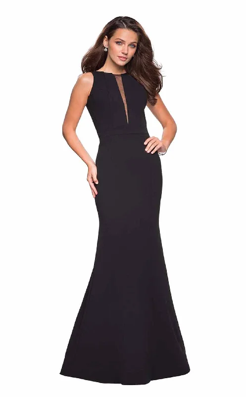 Lace - Embellished Women Dress for an Elegant and Sophisticated AppearanceLa Femme 27124 Dress Lace - Embellished Women Dress for an Elegant and Sophisticated AppearanceLa Femme 27124 Dress