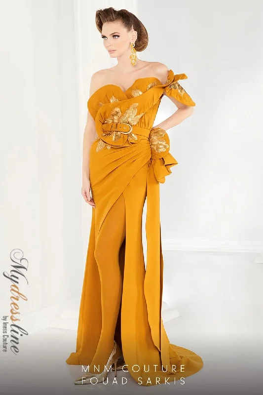 Mermaid - Style Women Dress with a Fitted Silhouette for Special OccasionsMNM Couture 2579 Mermaid - Style Women Dress with a Fitted Silhouette for Special OccasionsMNM Couture 2579