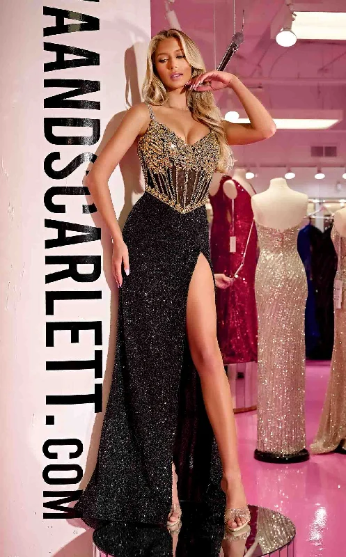 Little Black Women Dress with Sequins for a Glamorous Night OutPortia and Scarlett PS24872C Dress Little Black Women Dress with Sequins for a Glamorous Night OutPortia and Scarlett PS24872C Dress