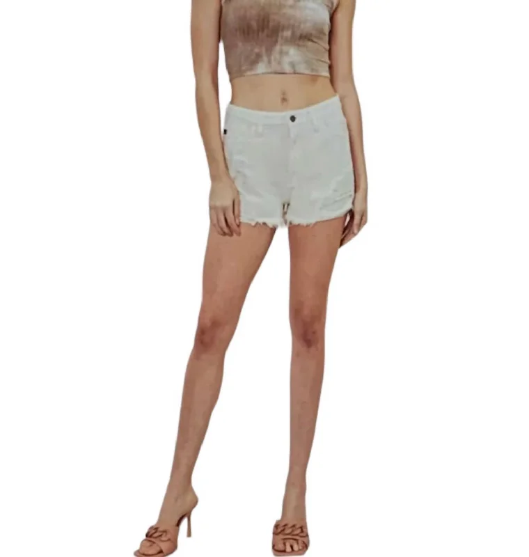 Denim Women Shorts with Distressed Details for a Casual VibeHigh Rise Shorts In Peach Denim Women Shorts with Distressed Details for a Casual VibeHigh Rise Shorts In Peach