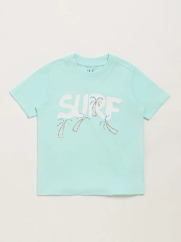 High - Waisted Women Shorts for a Retro and Flattering LookHOP Kids Mint Blue Surf T-Shirt High - Waisted Women Shorts for a Retro and Flattering LookHOP Kids Mint Blue Surf T-Shirt