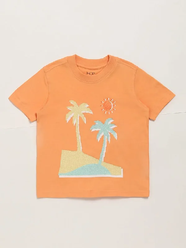 Belted Women Shorts to Enhance the WaistlineHOP Kids Orange Tropical Sunset T-Shirt Belted Women Shorts to Enhance the WaistlineHOP Kids Orange Tropical Sunset T-Shirt
