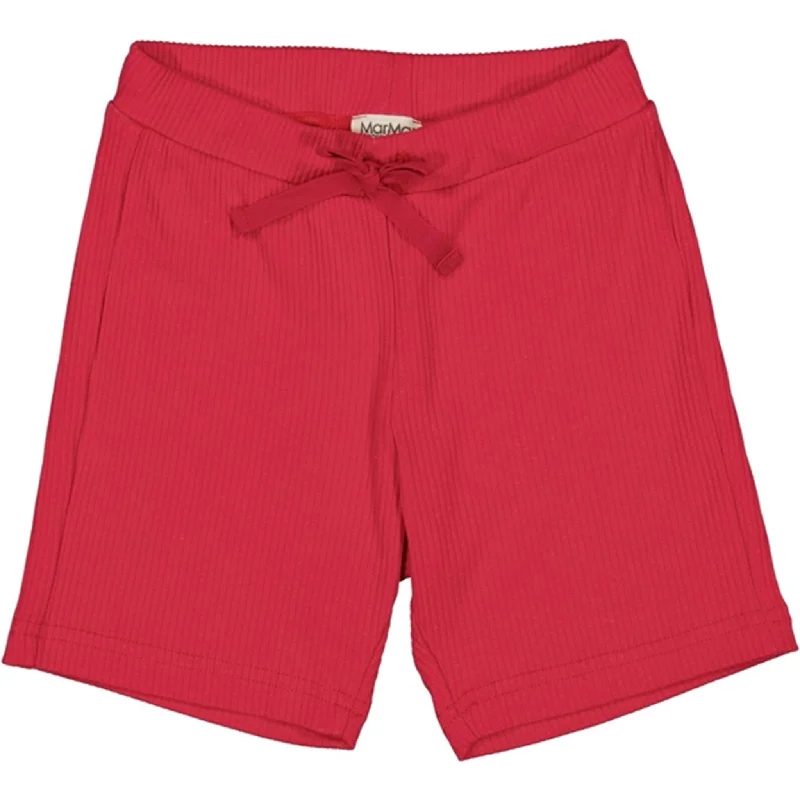 Denim Women Shorts with Distressed Details for a Casual VibeMarMar Modal Red Currant Shorts