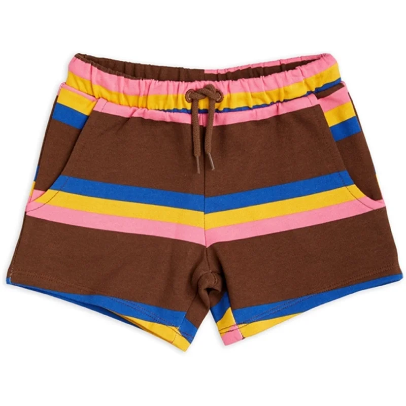 Linen Women Shorts for Breathable Comfort in Hot WeatherMini Rodini Stripe Sweatshorts Brown Linen Women Shorts for Breathable Comfort in Hot WeatherMini Rodini Stripe Sweatshorts Brown